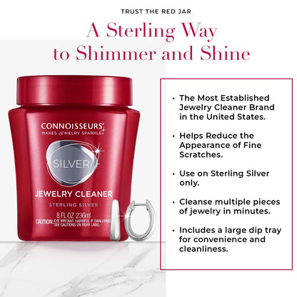 Limpiador De Joyas Plateado, Limpiador Líquido Para Joyas En Frasco Rojo