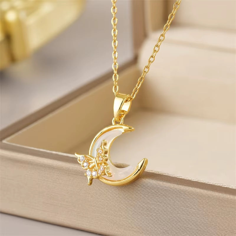 Luna Bloom Butterfly Tassel Necklace – Grace in Every Glimmer