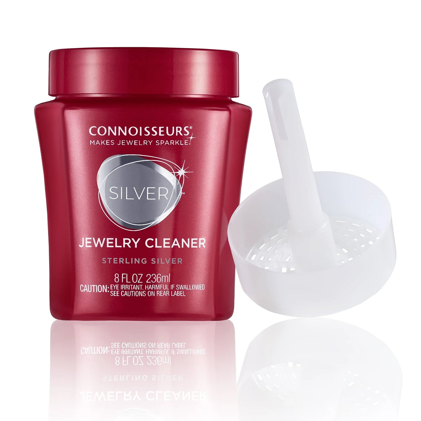 Limpiador De Joyas Plateado, Limpiador Líquido Para Joyas En Frasco Rojo