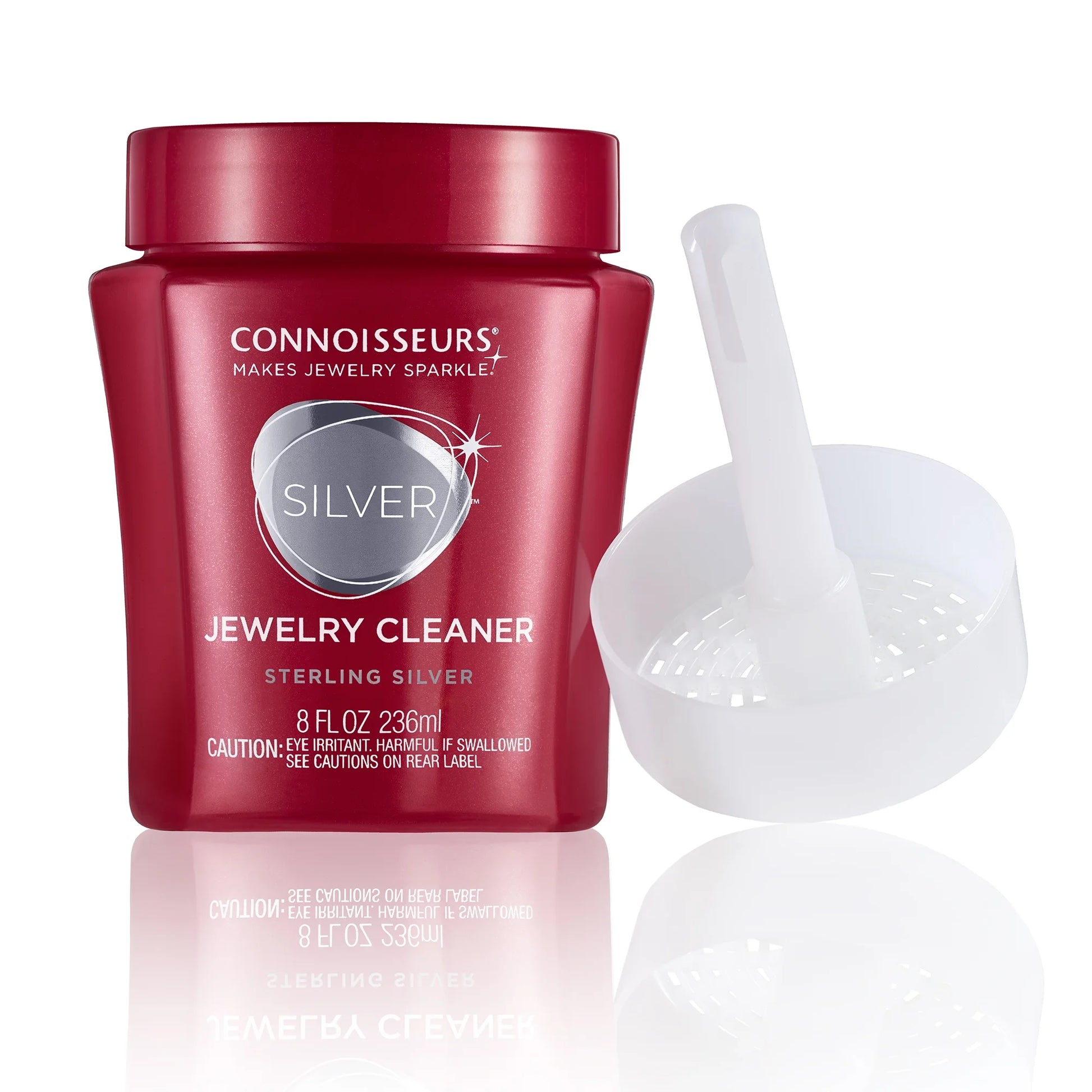 Limpiador De Joyas Plateado, Limpiador Líquido Para Joyas En Frasco Rojo