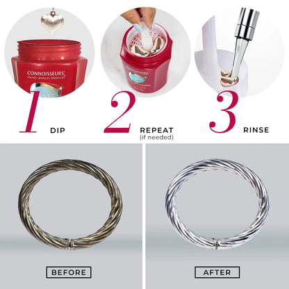 Limpiador De Joyas Plateado, Limpiador Líquido Para Joyas En Frasco Rojo